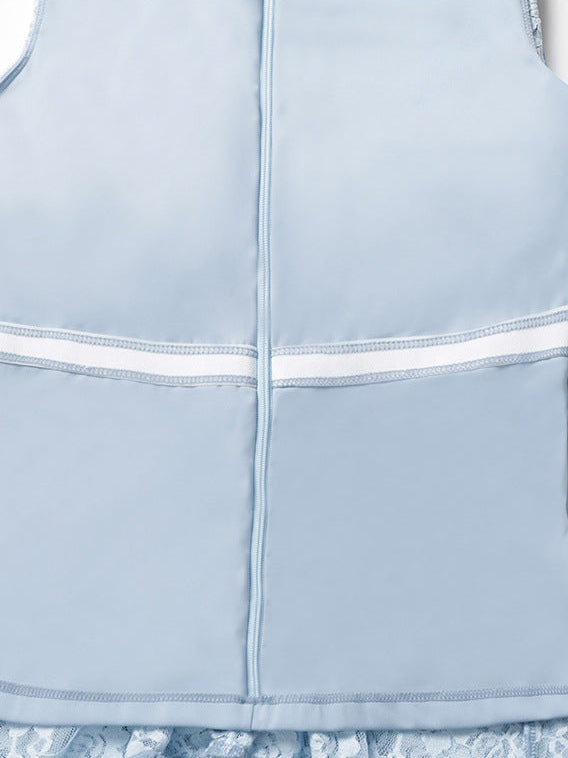 Sportkleid mit Raffungen und Reißverschluss