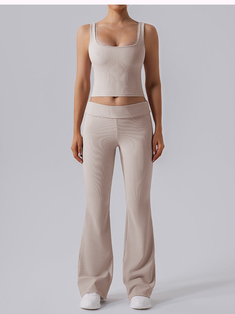 High Waist Bell-Bottom Pants