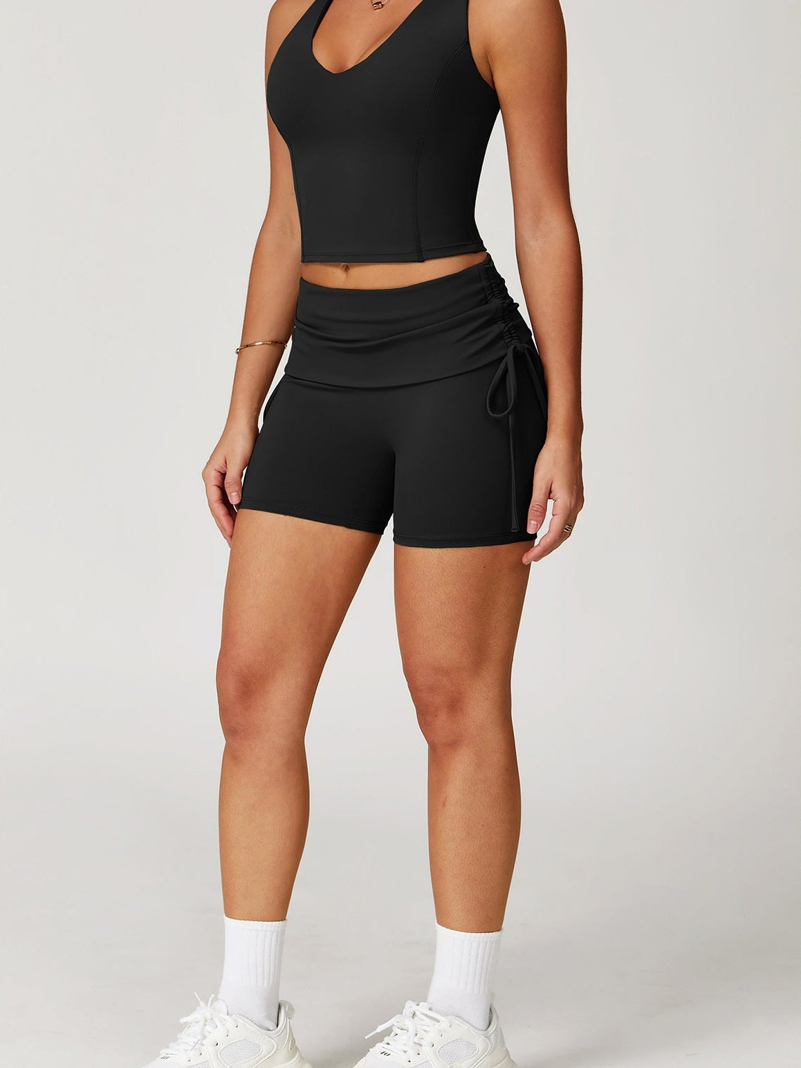 Yoga-Shorts mit Kordelzug