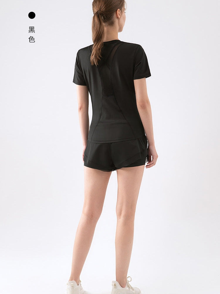 Yoga-Shorts mit hohem Bund