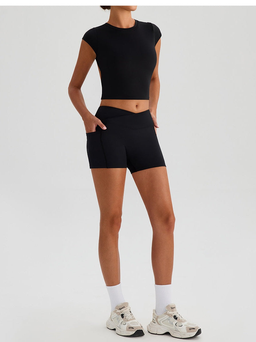 Pocketed Yoga Shorts