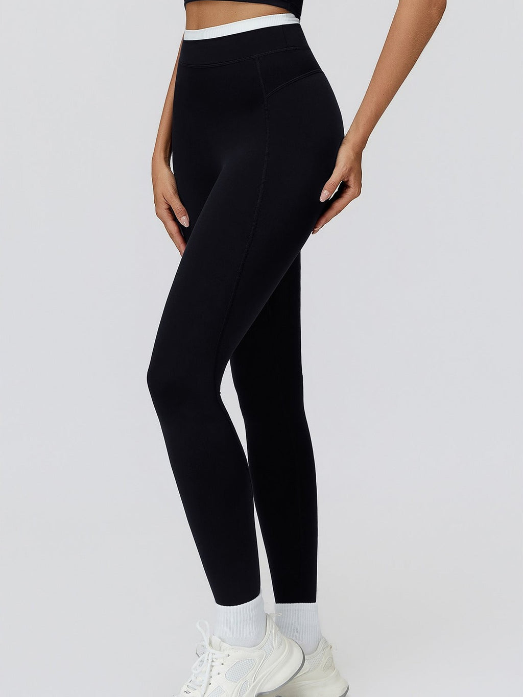 High Rise Patchwork Leggings