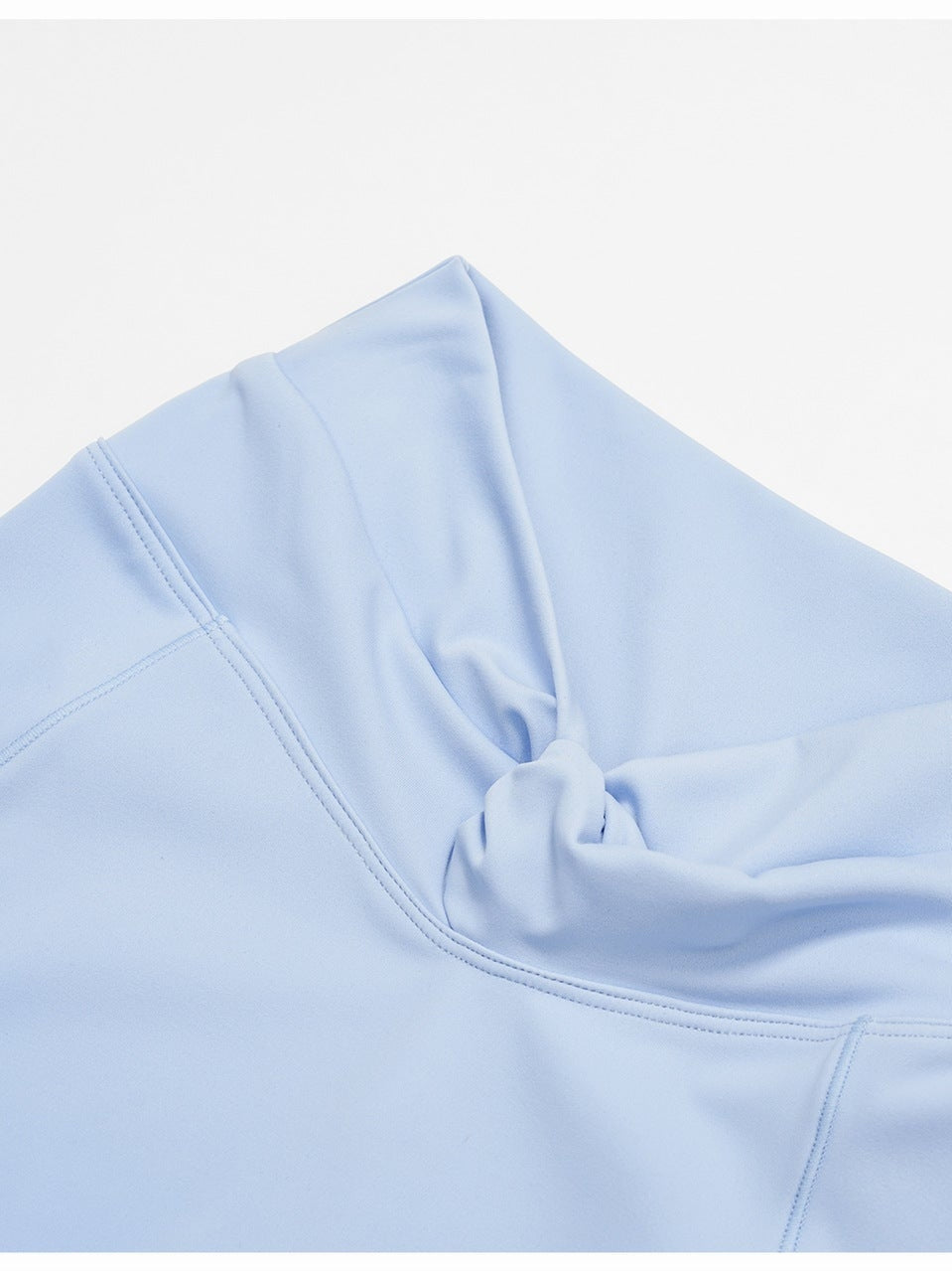 Twisted High-Waist Pleated Leggings