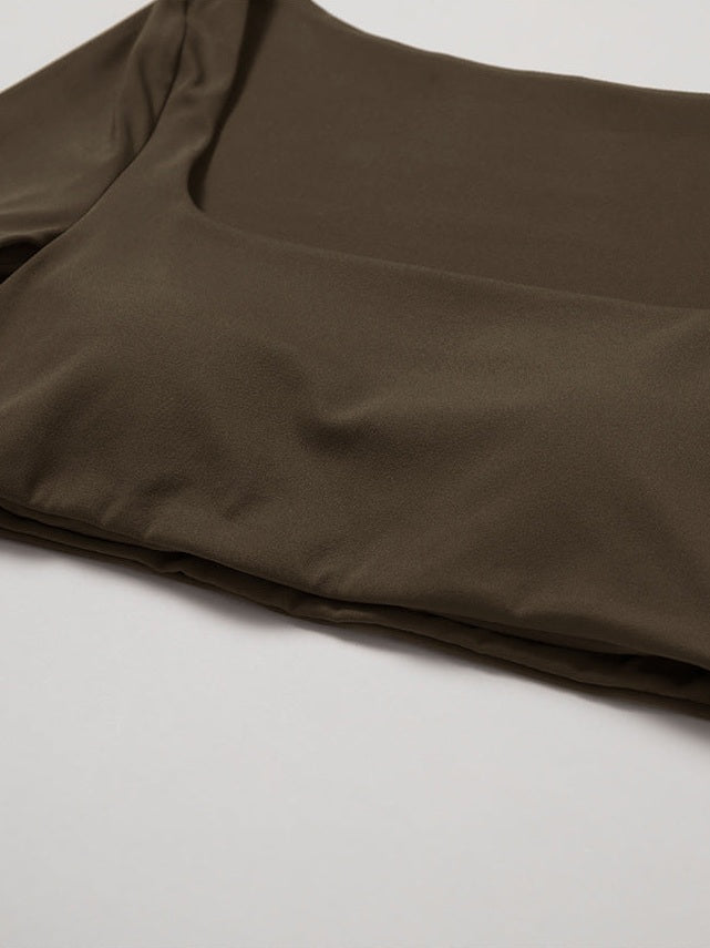 Langärmliges Crop-Top