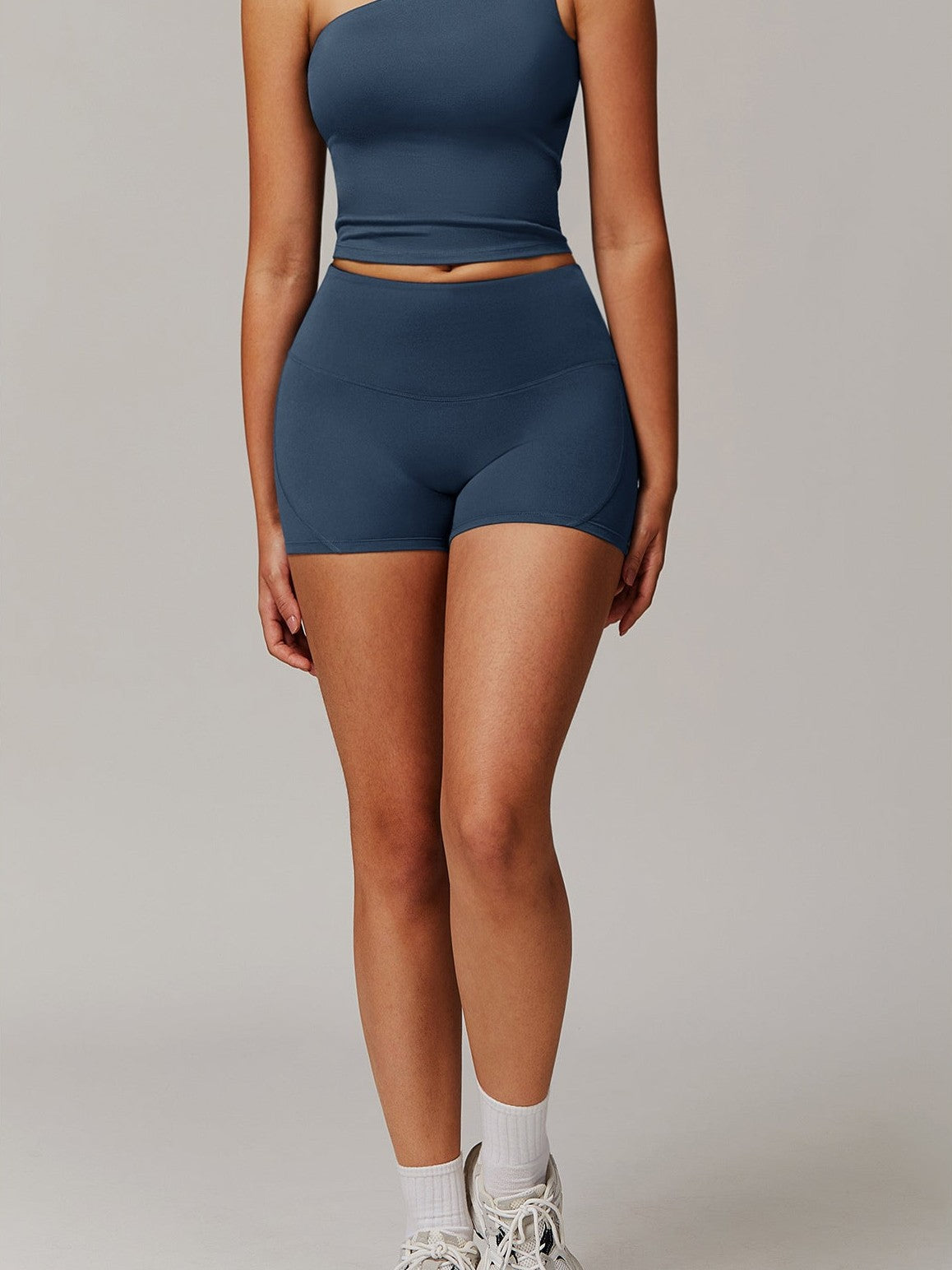 Yoga-Shorts mit hohem Bund