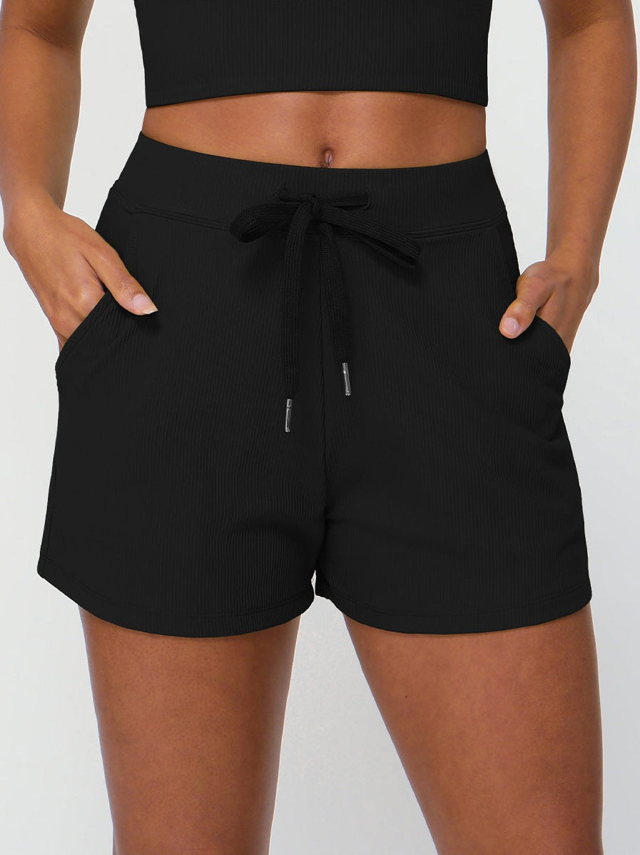 Drawstring Yoga Shorts
