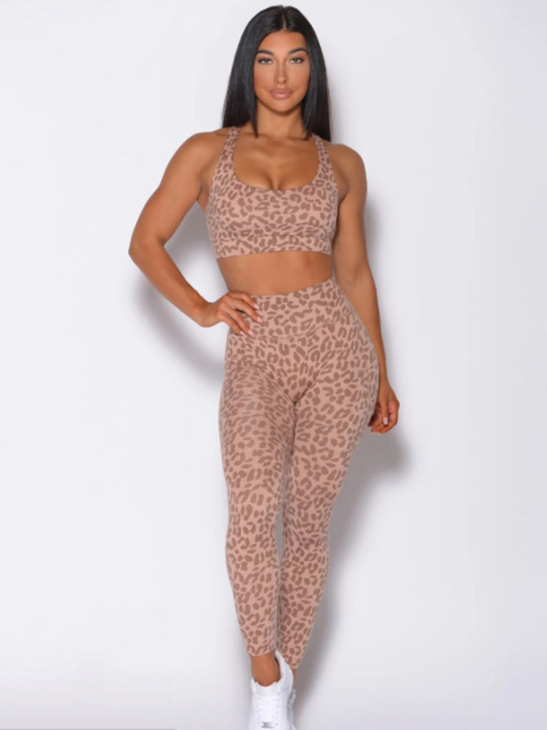 Leopard Print Yoga Set