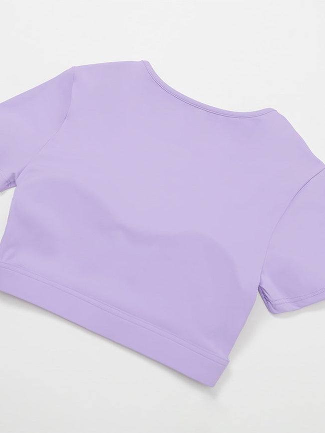 تي شيرت قصير بفتحات