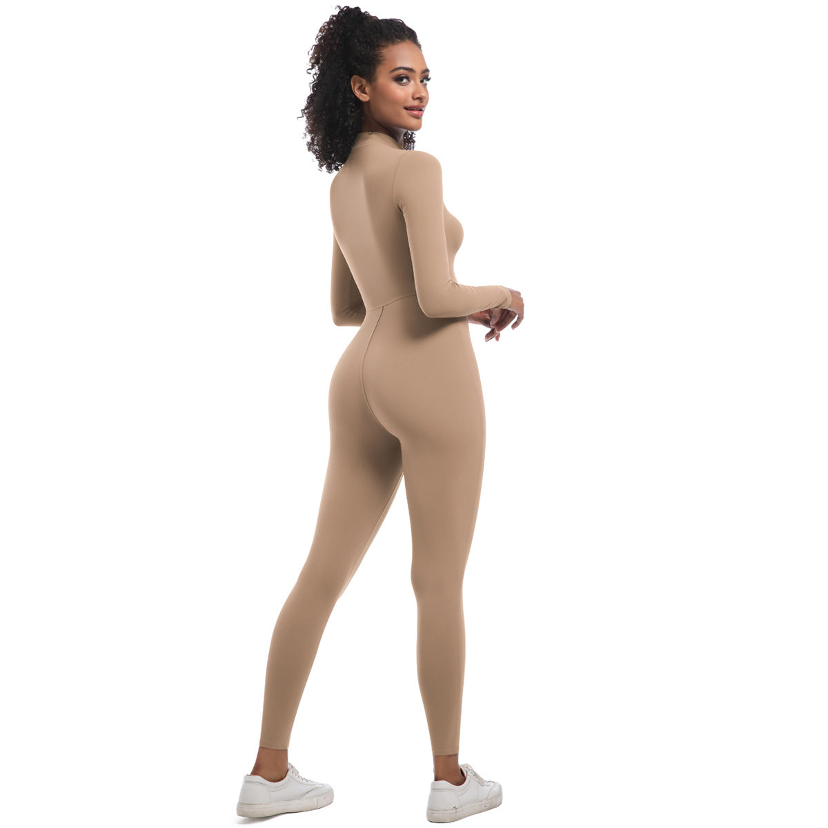 Zippered Yoga Jumpsuit