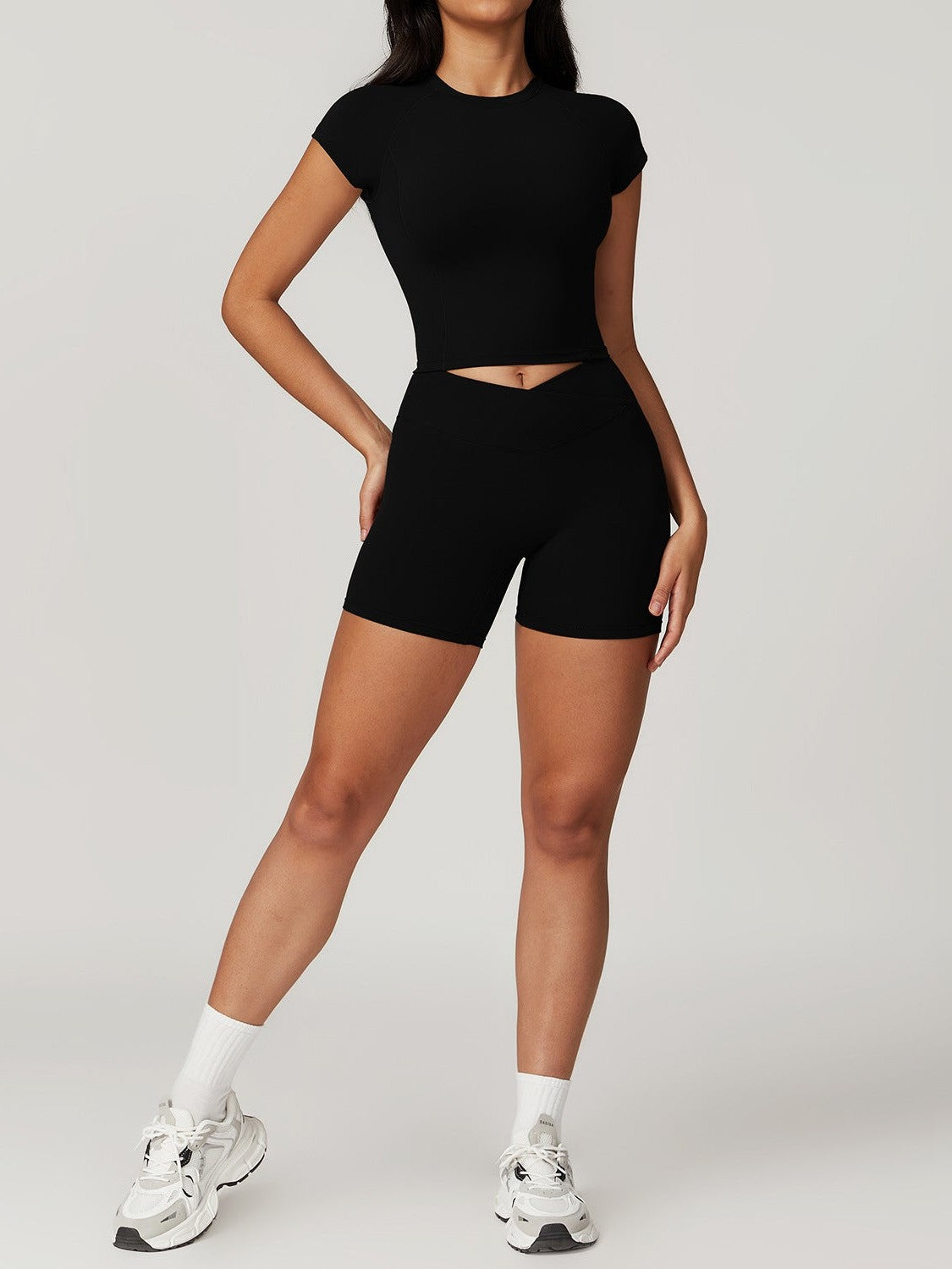 Short Sleeve Shorts Premium Black