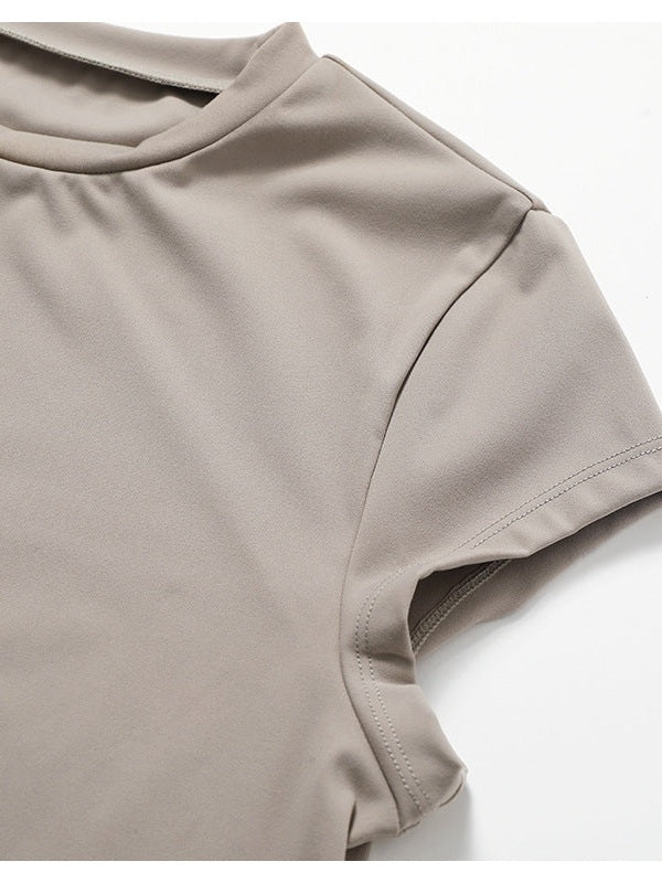 تي شيرت يوغا سوليناري بأكمام قصيرة