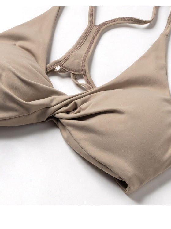 Cutout Racerback Sports Bra