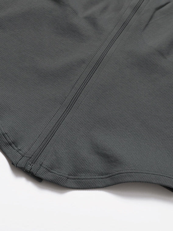 سترة بسحاب وياقة واقفة