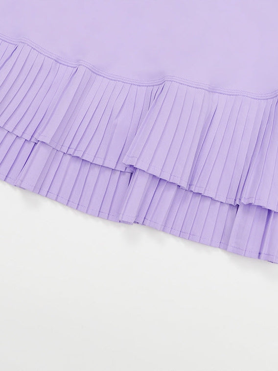 Pleated Pocketed Sports Skirt