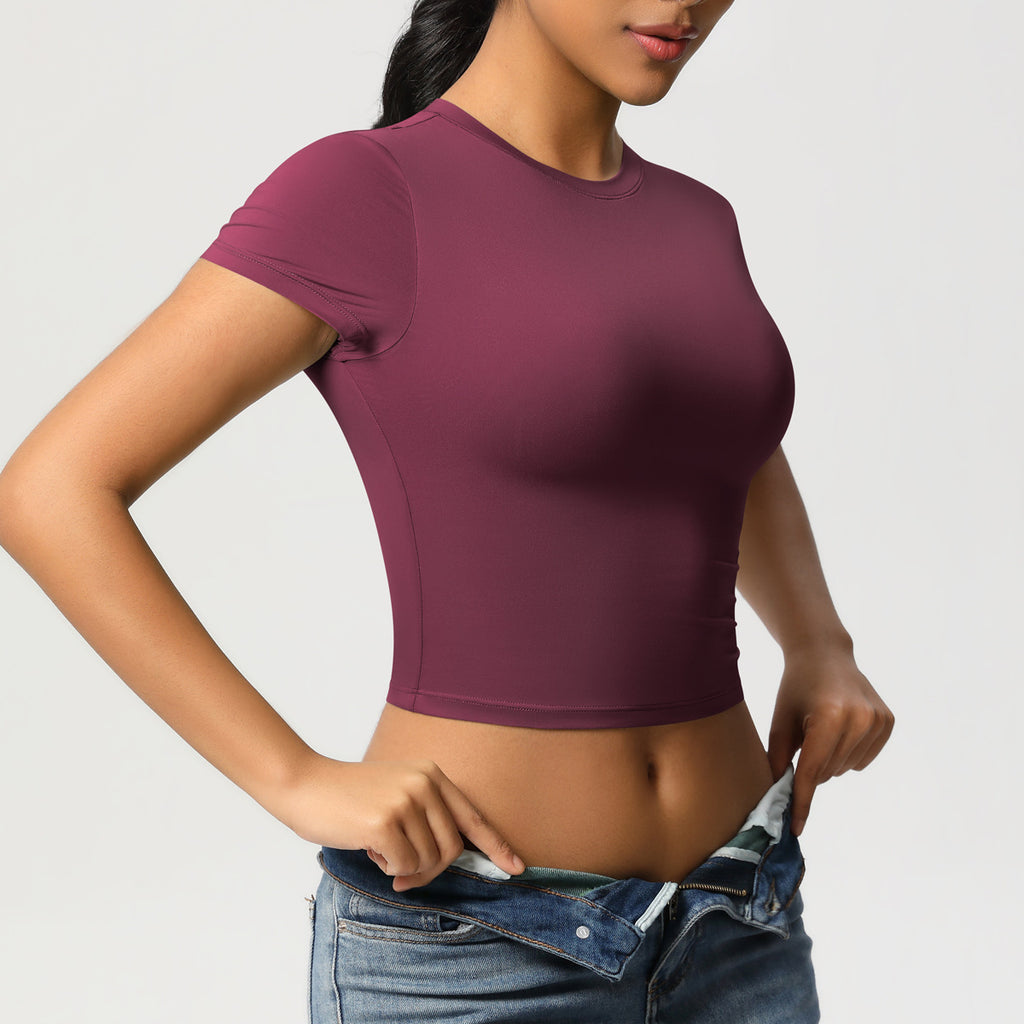 تي شيرت أداء المحاصيل