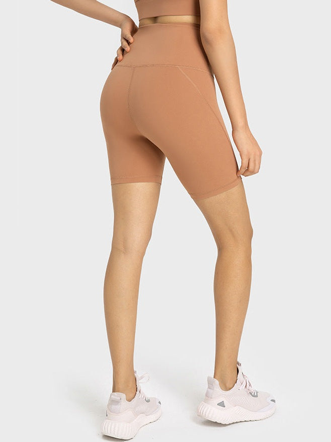 شورت يوغا عالي الخصر