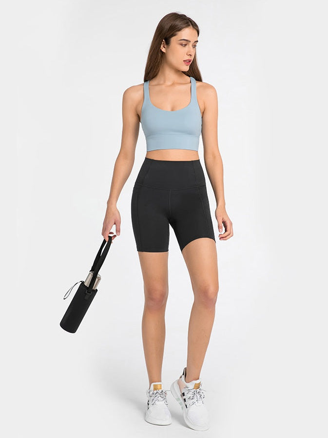 Shorts mit Patchwork-Seitentaschen