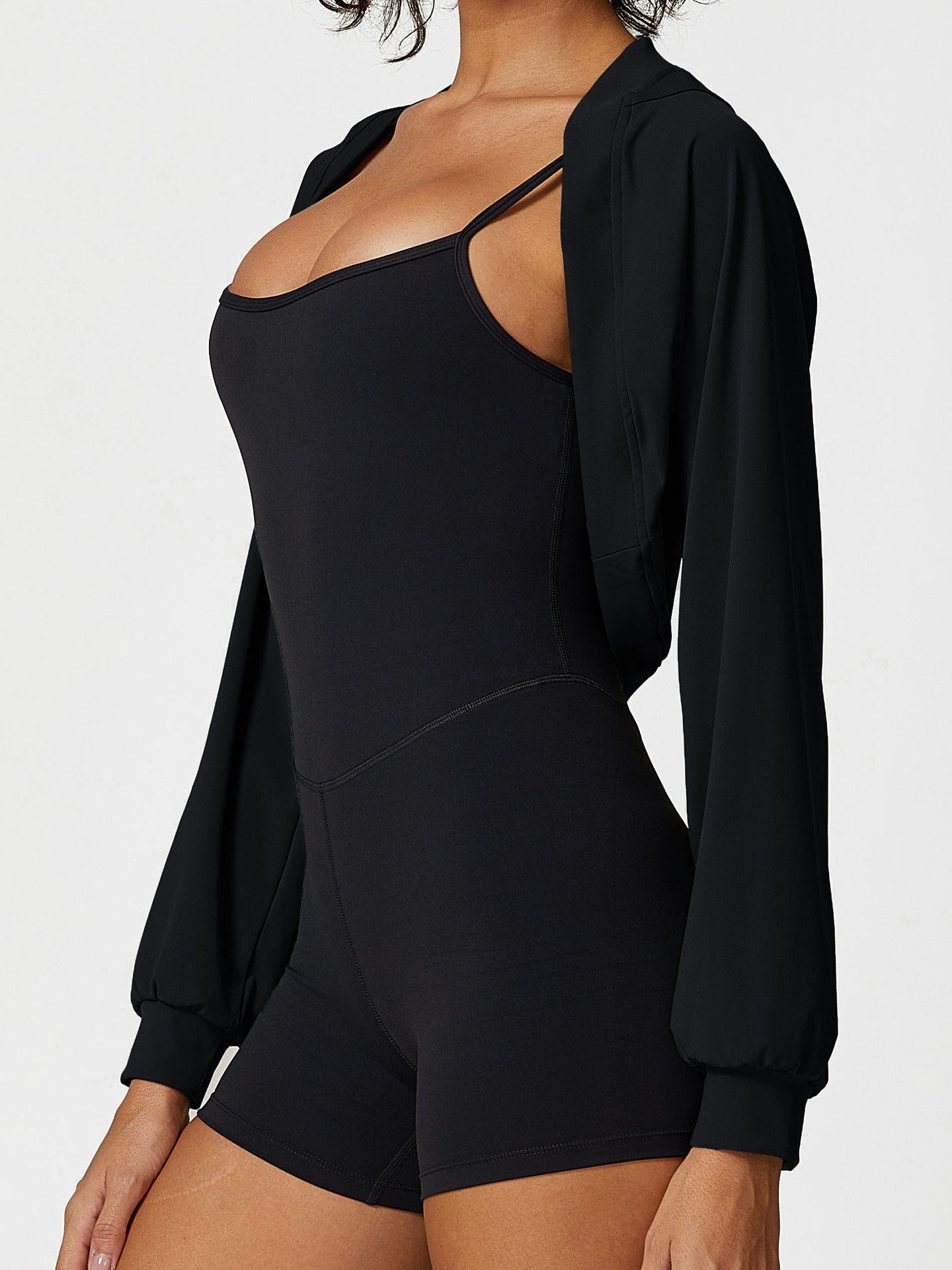 Schal-Cape-Strickjacke