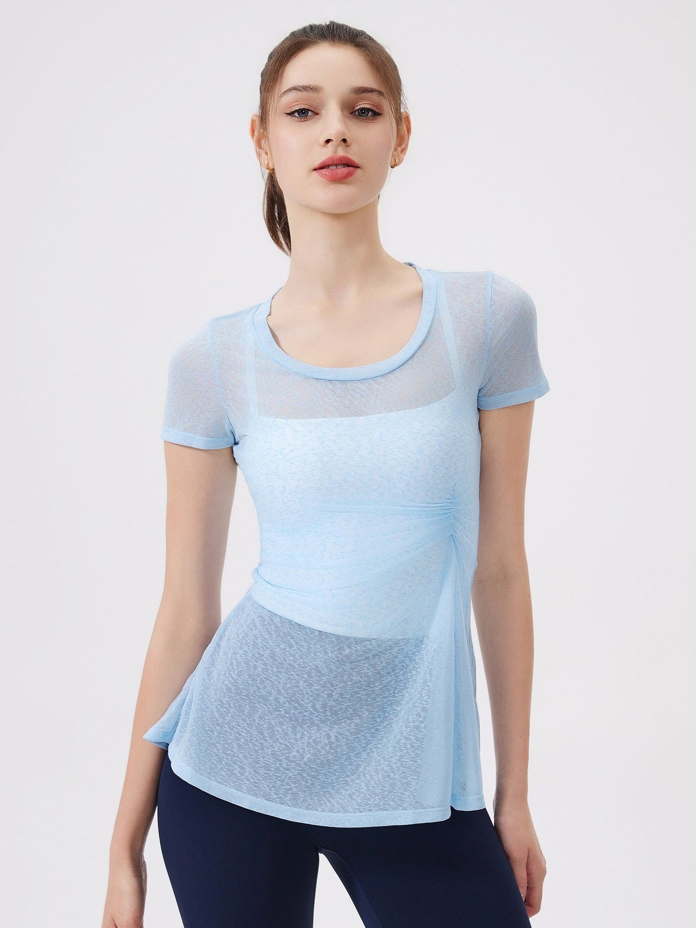 Schmale Yoga-T-Shirt