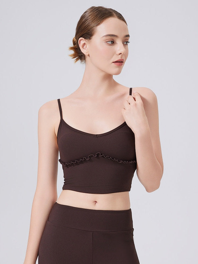 Lace Spaghetti Strap Tank Top