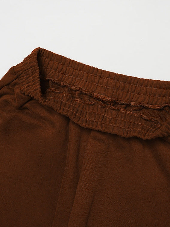 بنطال رياضي واسع الساق بخصر عالٍ