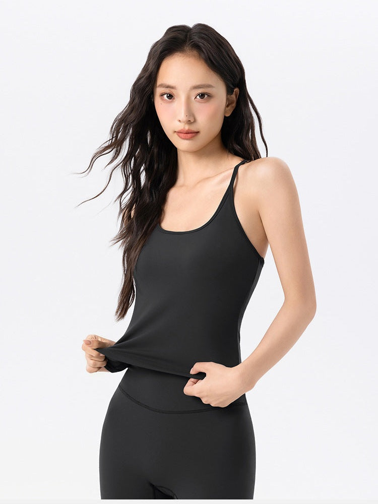 قميص يوغا بدون أكمام