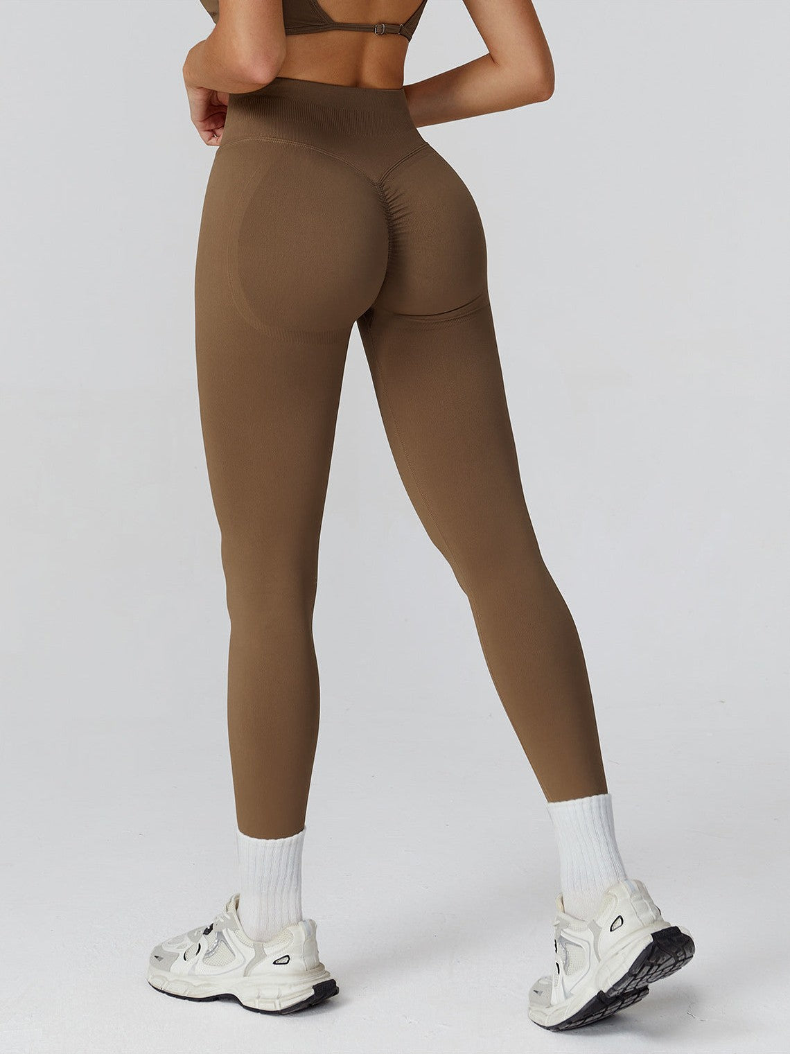 Seamless High-Waist Yoga Trousers