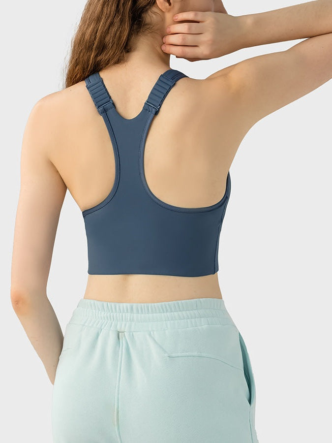 Front Zip Sports Bra