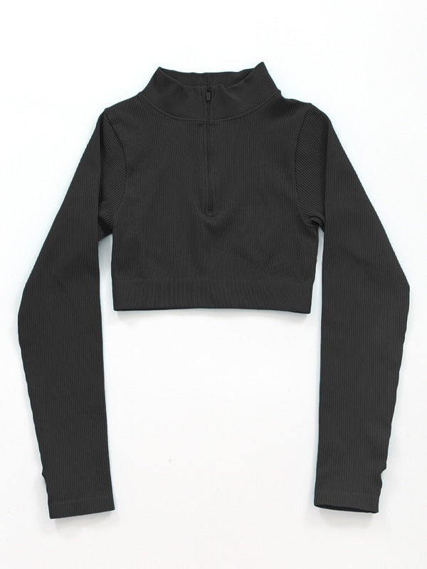 Black Nude Feel Yoga Long Sleeve]]