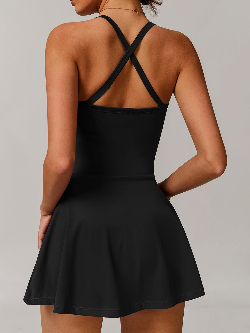 Asymmetric Cutout Sports Dress