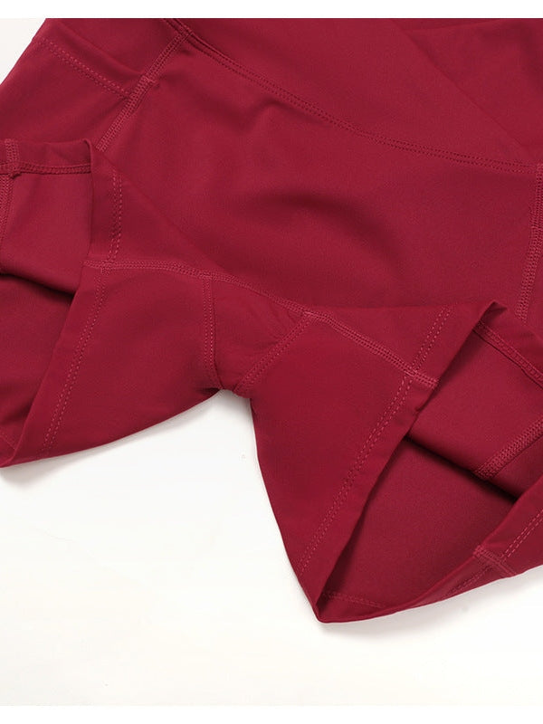 شورت يوغا بخصر متقاطع