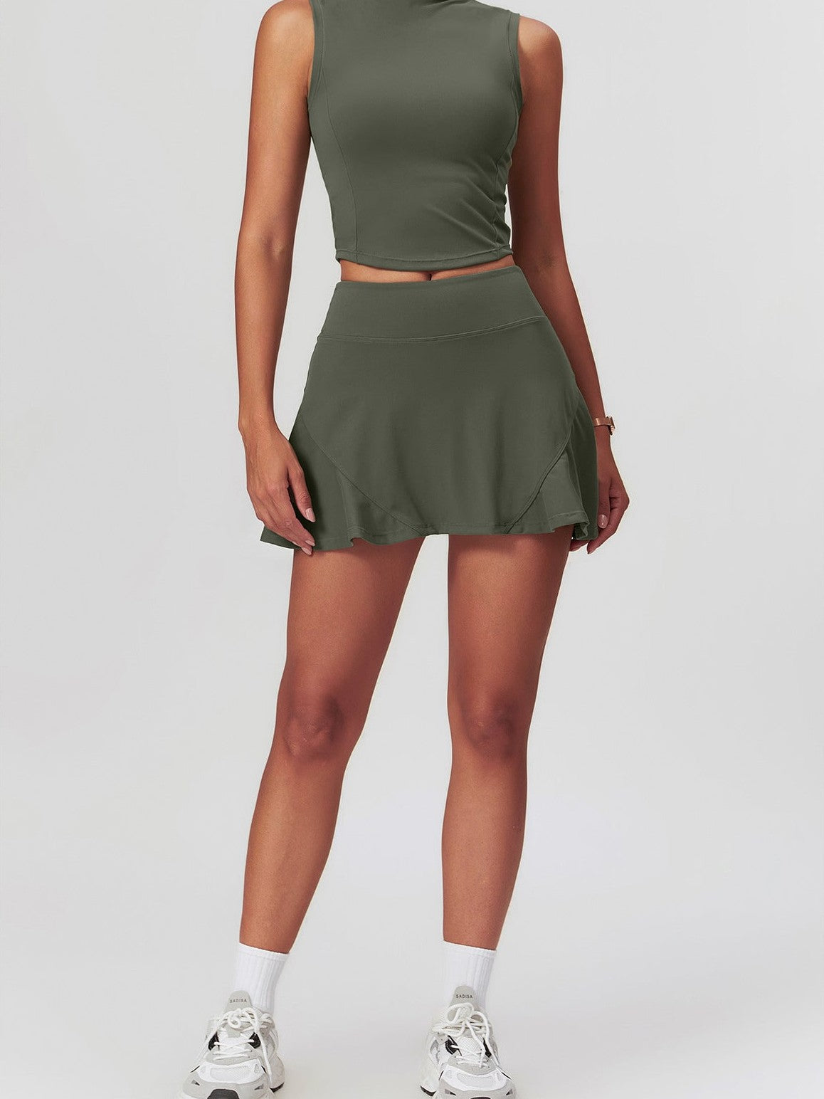 A-Line High-Waist Yoga Skirt