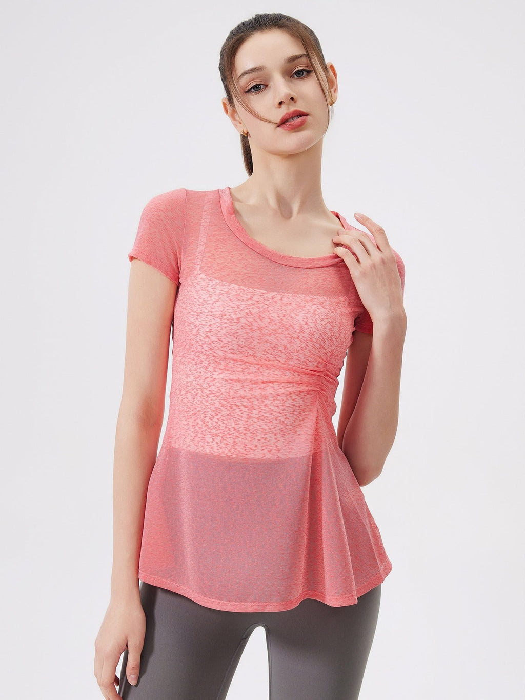 Schmale Yoga-T-Shirt