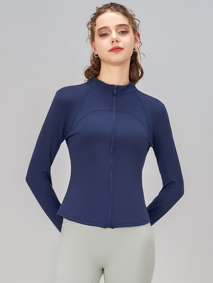 Zippered Stand-Up Jacket