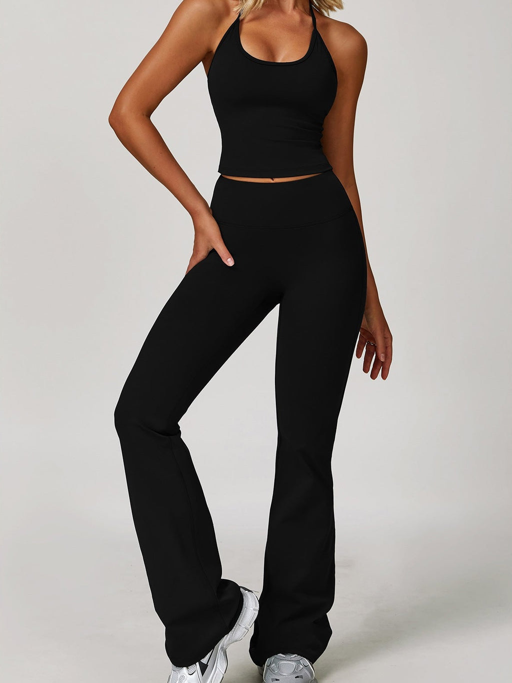 Yogahosen mit hohem Bund