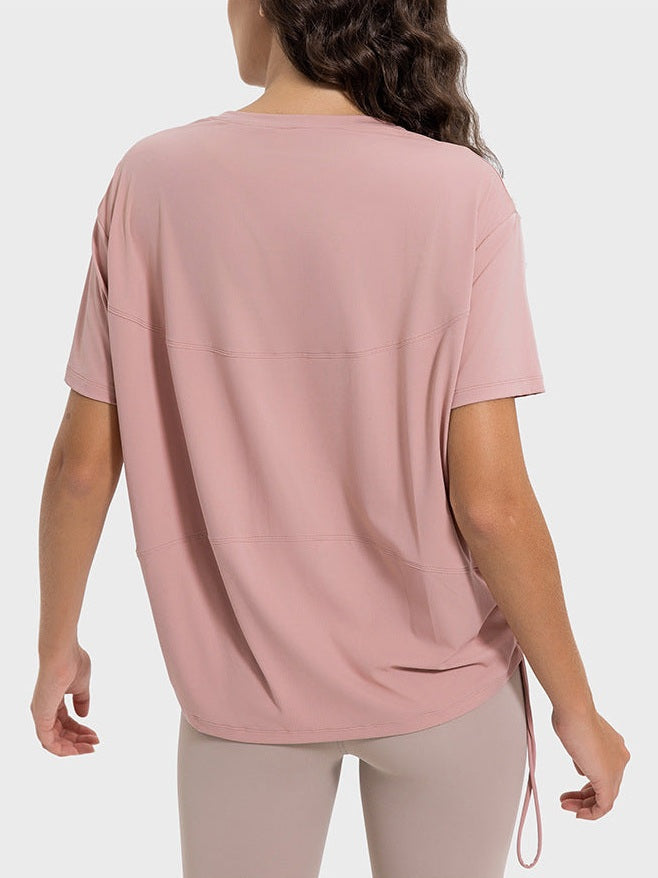 تي شيرت برباط مكشكش