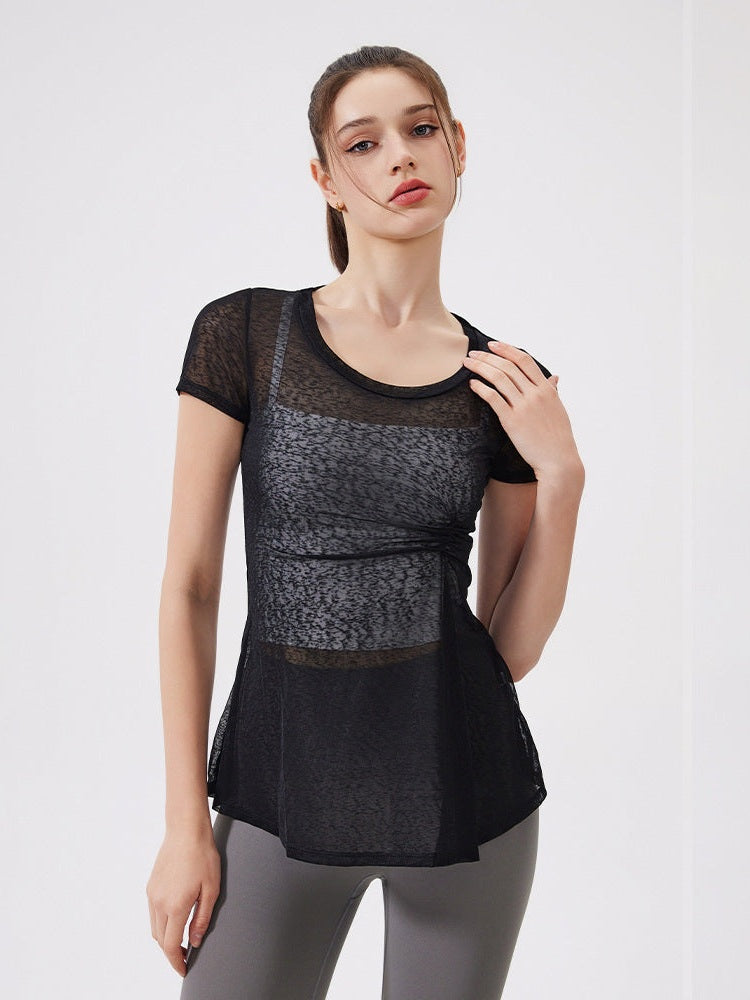 Schmale Yoga-T-Shirt