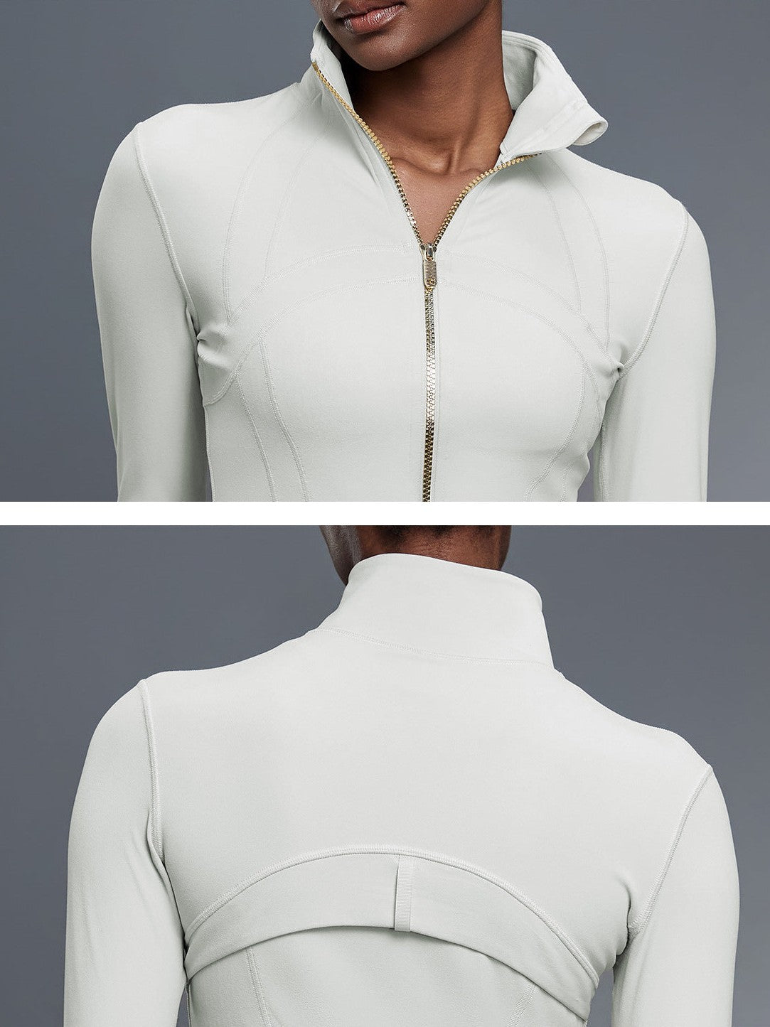 Jacke mit Stehkragen und Reißverschluss