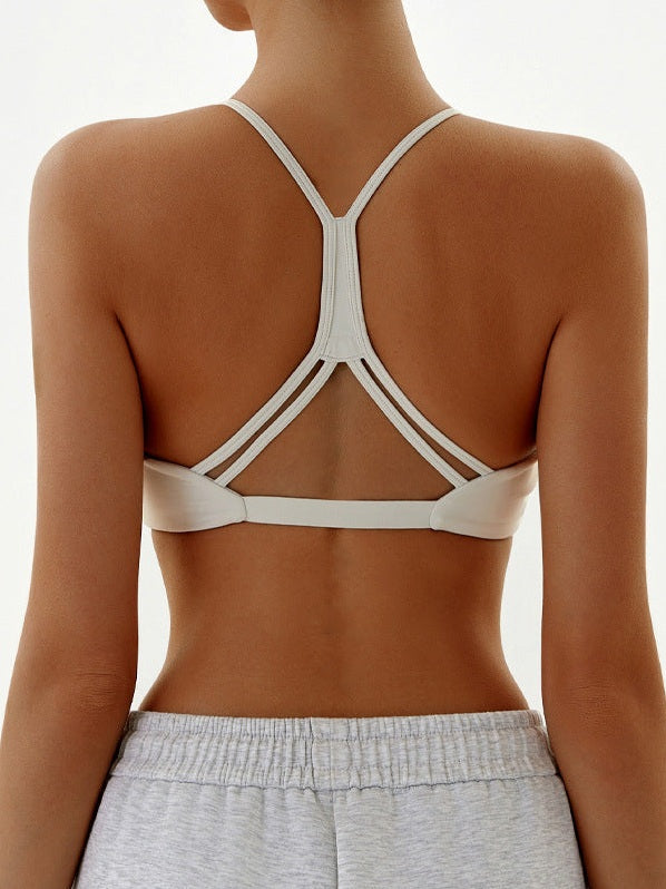Cutout Racerback Sports Bra