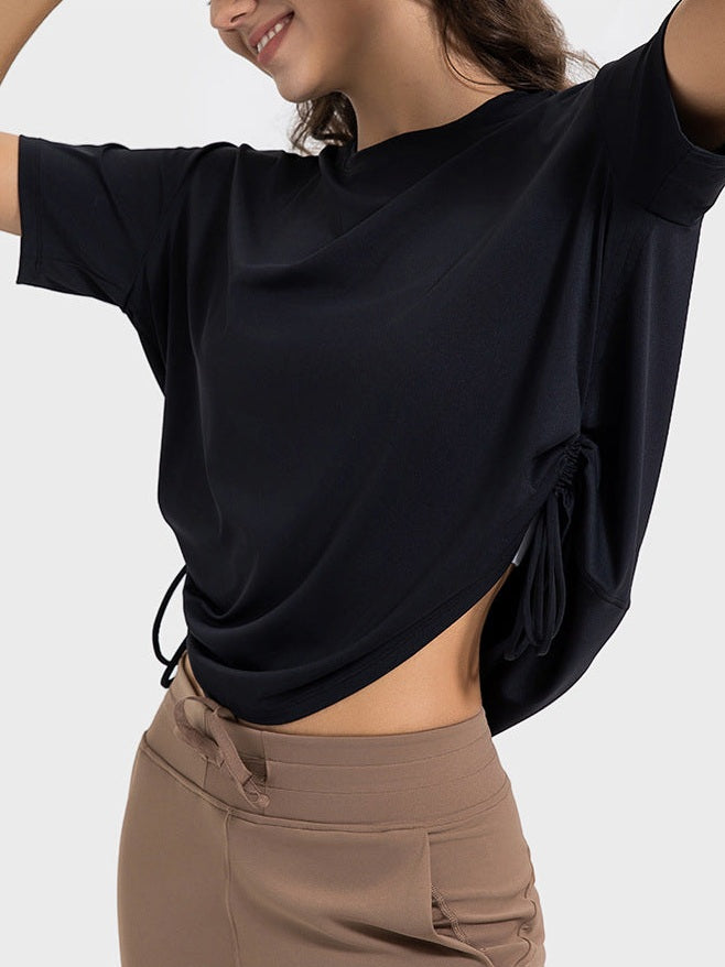 تي شيرت برباط مكشكش