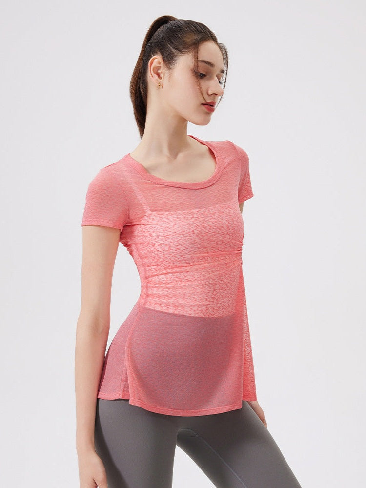 Schmale Yoga-T-Shirt