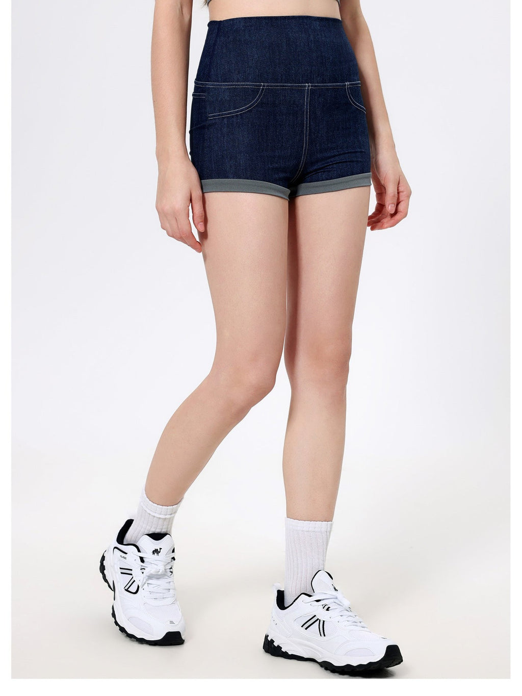 شورت يوغا عالي الخصر