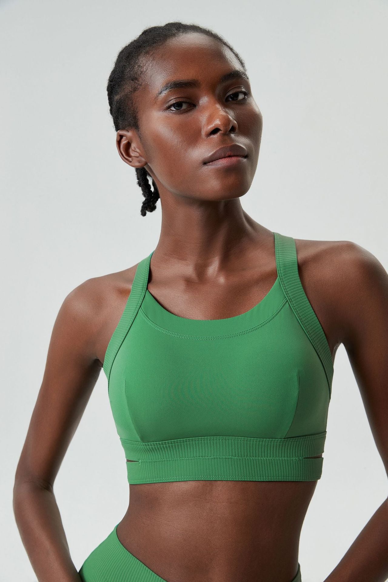 I-Shaped Cutout Sports Bra