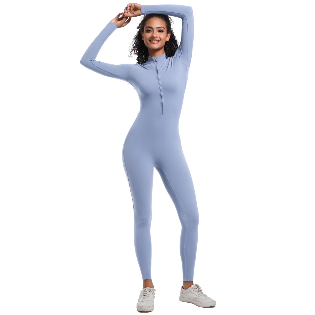 Zippered Yoga Jumpsuit