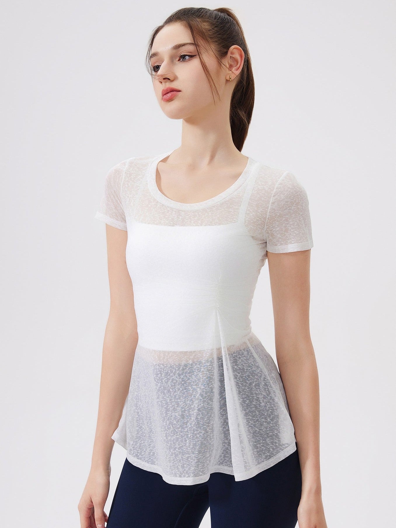 Schmale Yoga-T-Shirt