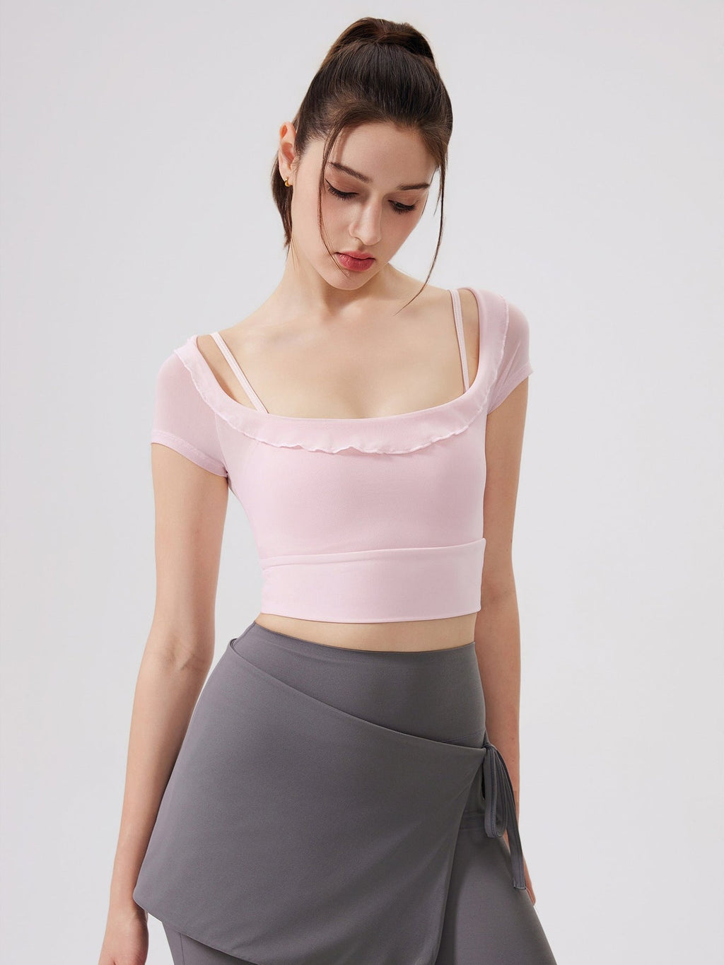 Luxe Crop Sports Bra