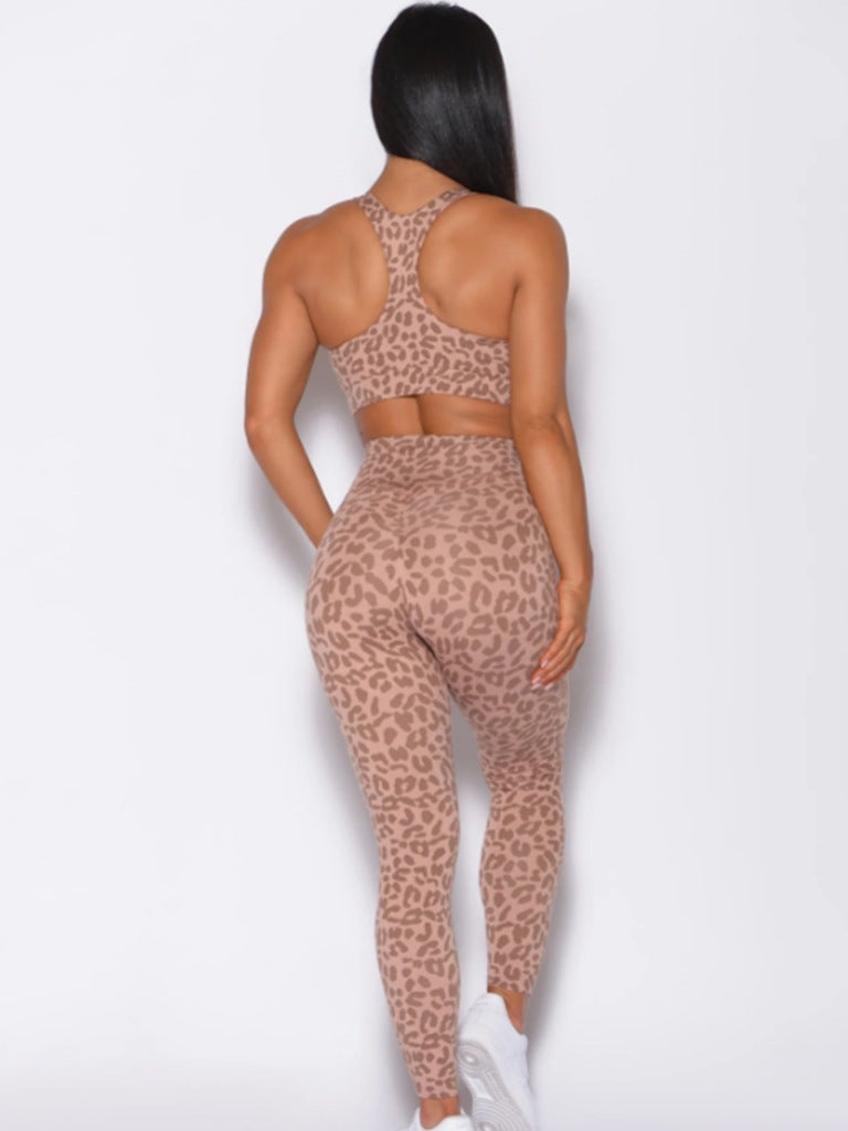 Leopard Print Yoga Set