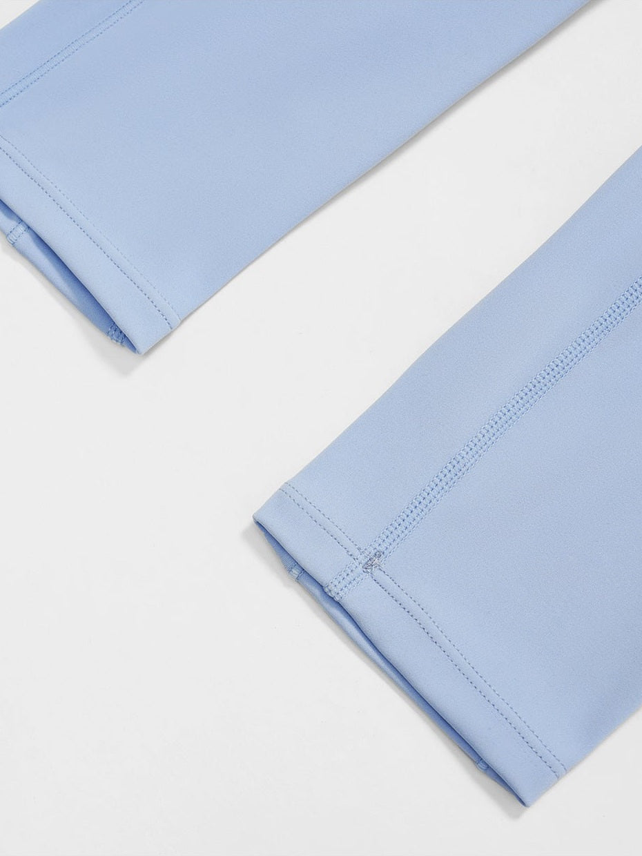 Twisted High-Waist Pleated Leggings