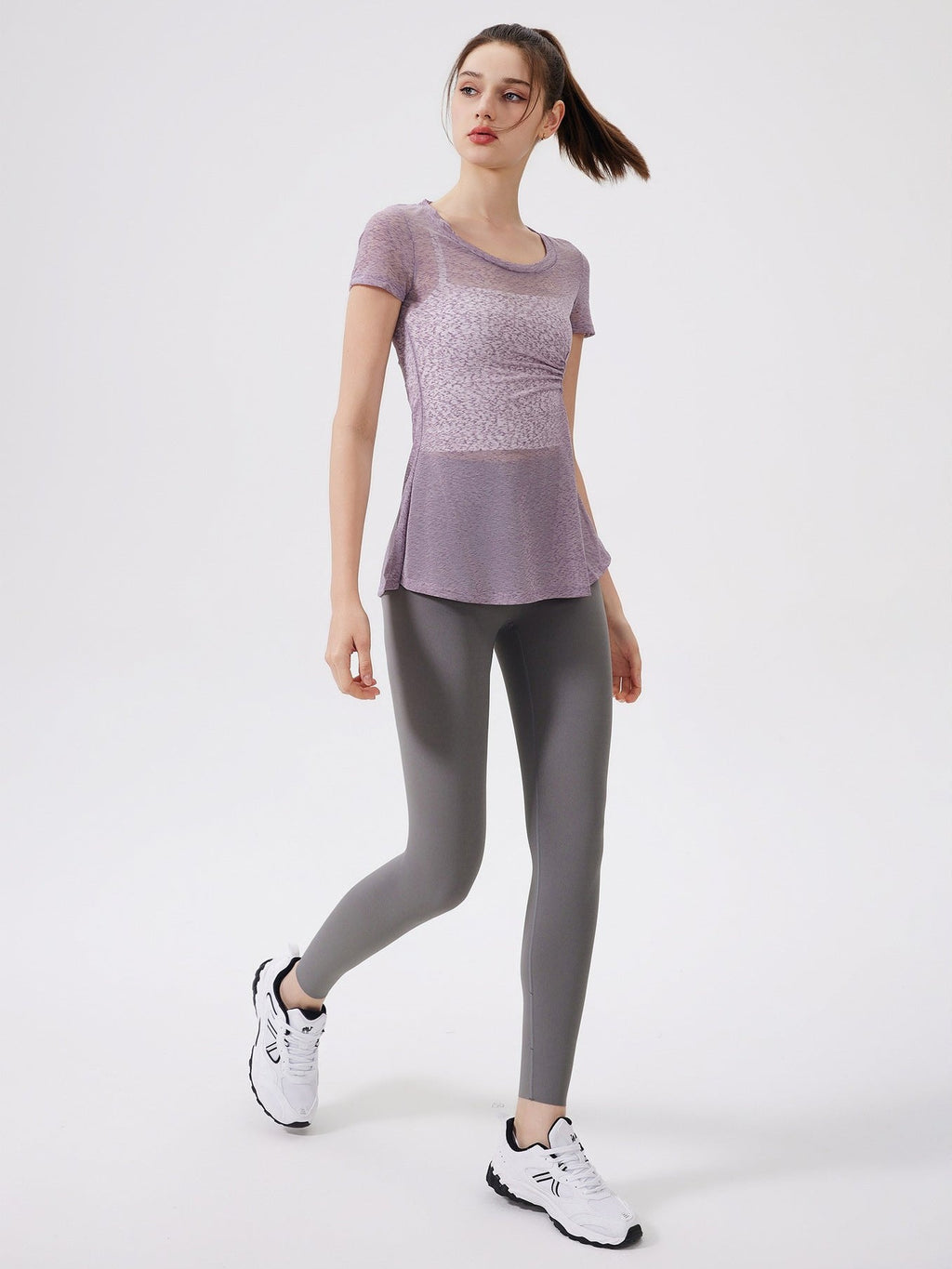 Schmale Yoga-T-Shirt