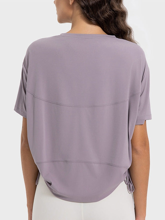 تي شيرت برباط مكشكش